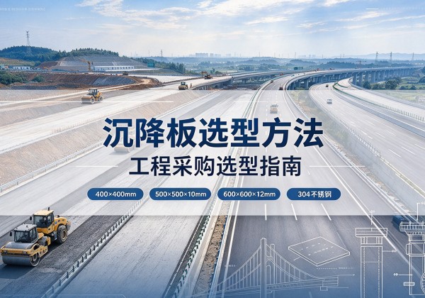 红安沉降板选择方法